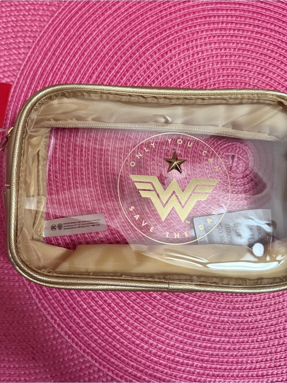 Wonder Woman cosmetic bag